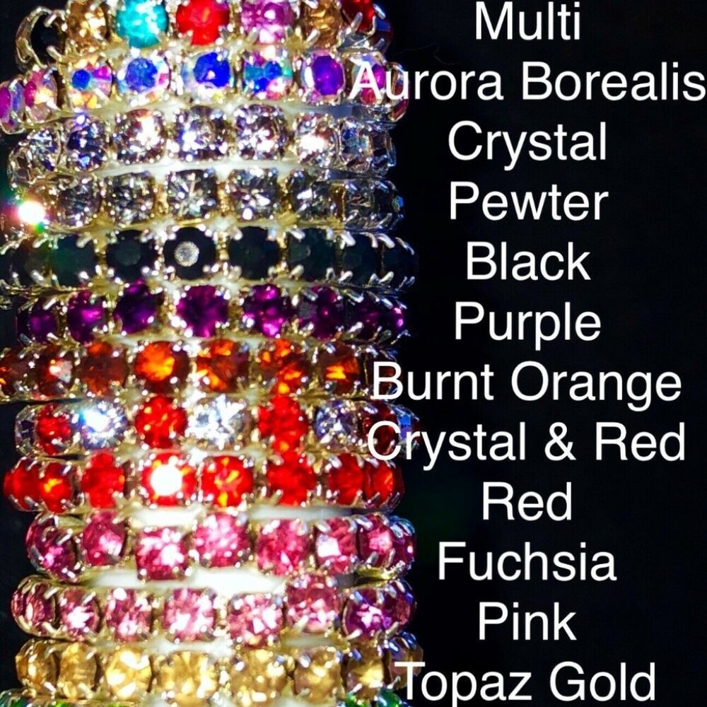 Rhinestone Row Toe Ring ALL COLORS (You Choose) - Picture 2 of 3